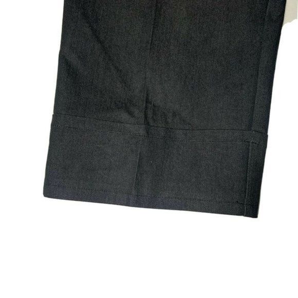 CATO Womens Charcoal STRETCH Career‎ Casual Straight Capri Pants Size 8 - Picture 3 of 6